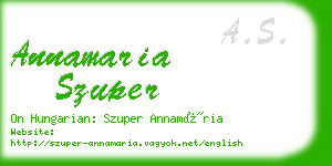 annamaria szuper business card